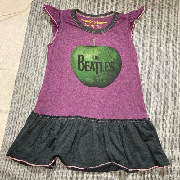 The Beatles Kids Band TShirt Dress Size 4T rowdy sprout authentic designer brand - Picture 4 of 16
